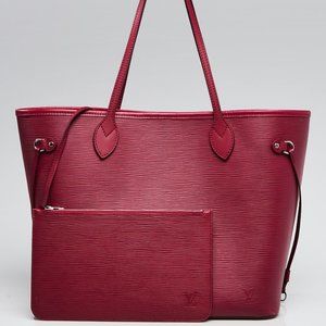 ❤️ LOUIS VUITTON Fuchsia Epi Leather Neverfull MM Bag